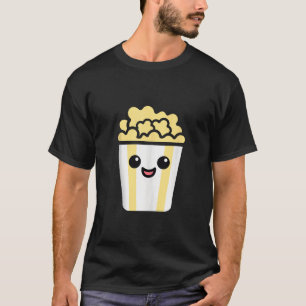 Camiseta Mínima Comida de Açúcar de Pipoca Simples, Engraça