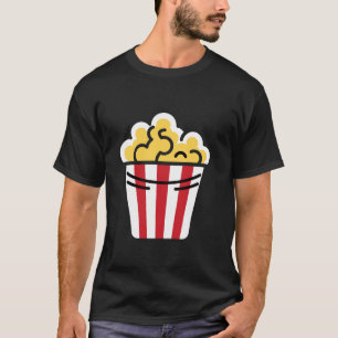 Camiseta Mínima Comida de Açúcar de Pipoca Simples, Engraça