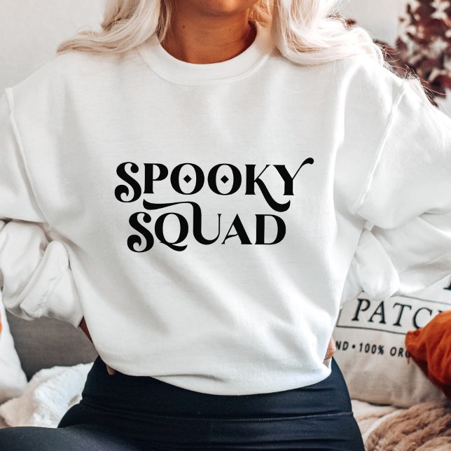 Camiseta Mínima Spooky Squad Halloween (Criador carregado)