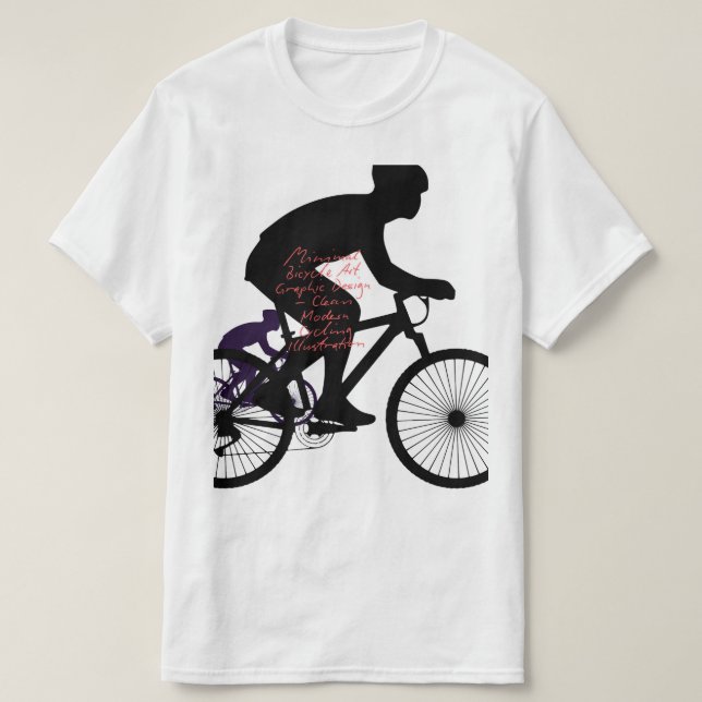 Camiseta Minimal Bicycle Art –  (Frente do Design)