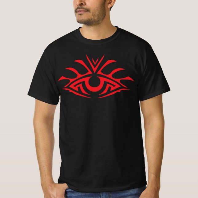 Camiseta Minimal Black Ink Tattoo Style Artwork (Frente)