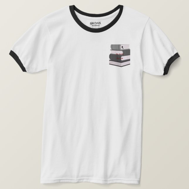 Camiseta Minimal Book Art (Frente do Design)
