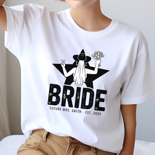 Camiseta Minimal Bride Floral  (Criador carregado)