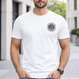 Camiseta Minimal Business Name And Custom Brand Logo