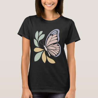 Camiseta Minimal Butterfly Nature Illustration