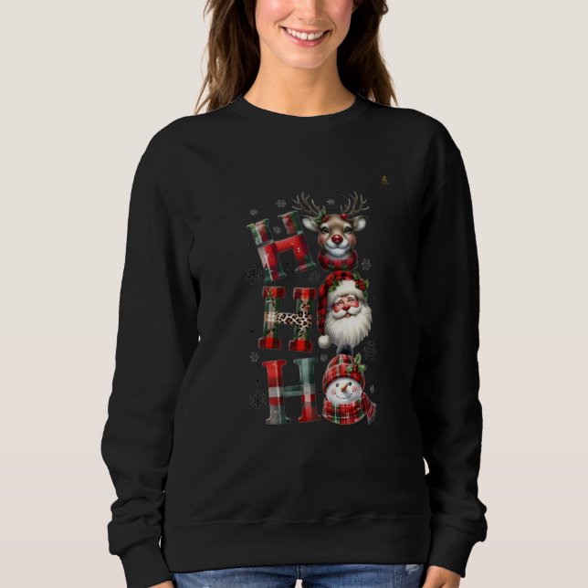 Camiseta Minimal Christmas Sweatshirt | Modern Holiday Aest (Frente)