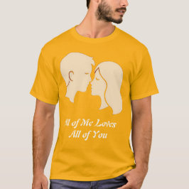 Camiseta Minimal Couple Silhouette Happy Valentines Day