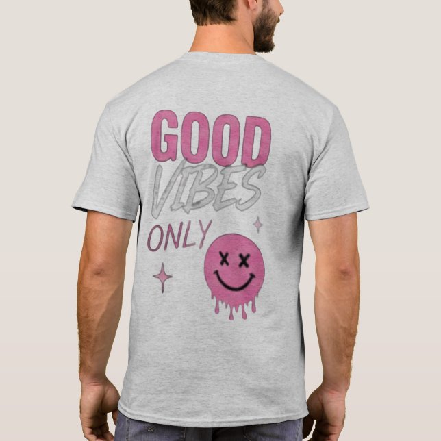 Camiseta Minimal Front Logo Back Print | Boas Vibr (Verso)