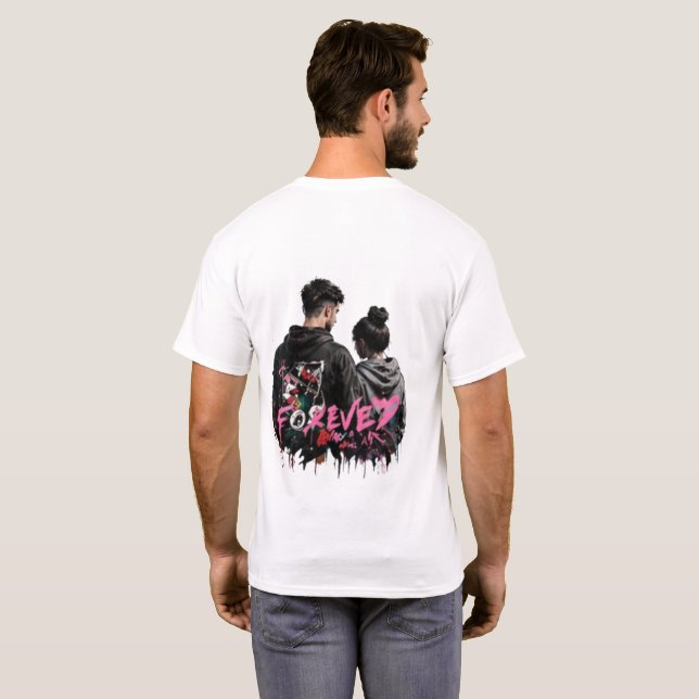 Camiseta Minimal Front Logo Back Print | Boas Vibr (Parte Traseira Completa)