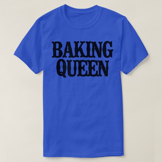 Camiseta Minimal Funny Baking Queen  2355 (Frente do Design)