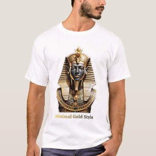 Camiseta Minimal Gold Anubis – Luxo Streetwear