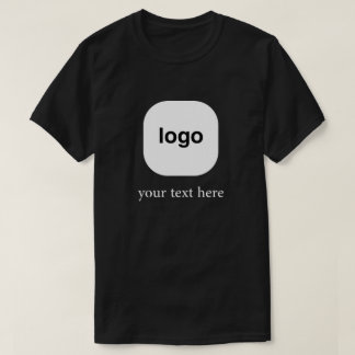 Camiseta Minimal Logo Design with Custom Text