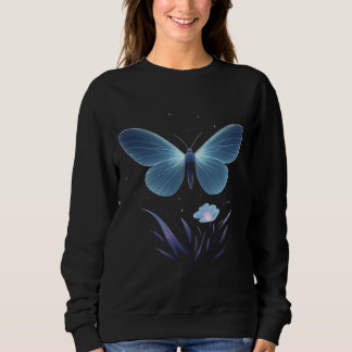 Camiseta Minimal Night Butterfly Vector – Soft Glow Illustr