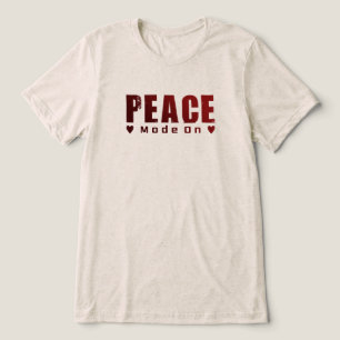 Camiseta Minimal Peace – Gráfico Peace & Love 