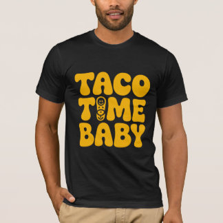 Camiseta Minimal Retro Taco Time Baby