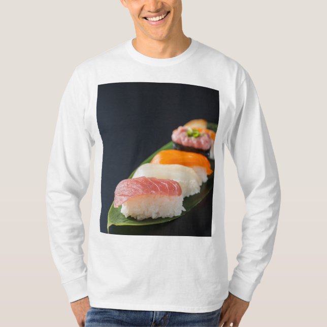 Camiseta Minimal Sushi – Japanese tranquility and perfectio (Frente)