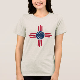Camiseta Minimalist American Zia Symbol – Clean Modern USA