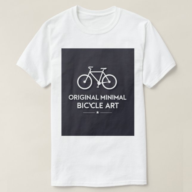 Camiseta Minimalist Bicycle Art (Frente do Design)