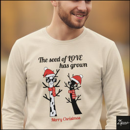 Camiseta Minimalist Cool Christmas Reindeer Tree Graphic