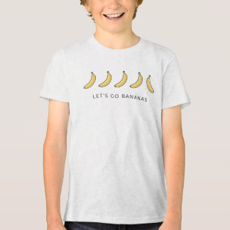 Camiseta Minimalist Cute Let's Go Bananas Food Pun