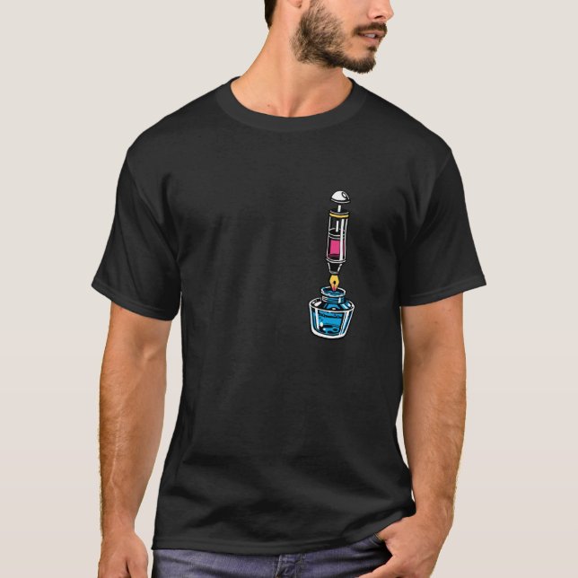 Camiseta Minimalist Design Demonstrator Fountain Pen and In (Frente)