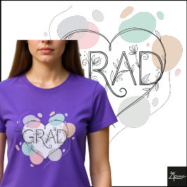 Camiseta Minimalist Floral GRAD Pastel Heart Sketch