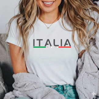 Camiseta Minimalist Italy Flag New York italian 