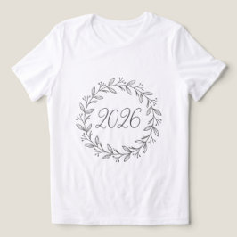 Camiseta Minimalist Laurel Wreath 2026