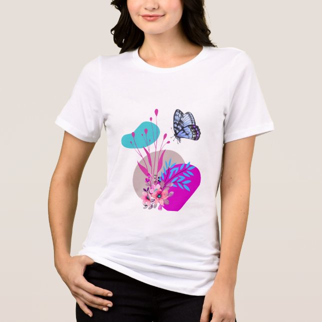 Camiseta Minimalist Trendy Butterfly Design ADV-creators  (Frente)
