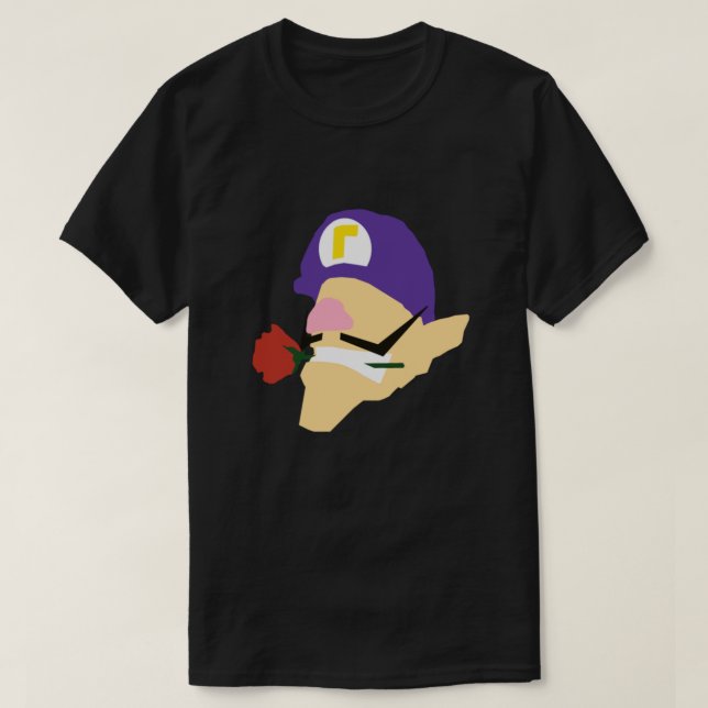 Camiseta Minimalist Waluigi (Frente do Design)