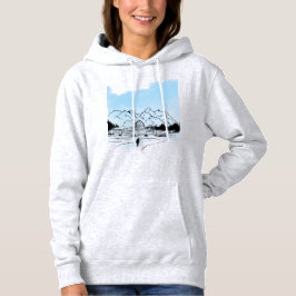 Camiseta ​Minimalist Winter Mountain Adventure Sweatshirt -
