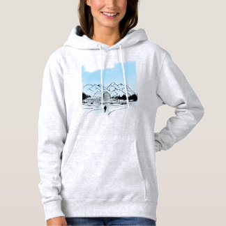 Camiseta ​Minimalist Winter Mountain Adventure Sweatshirt -