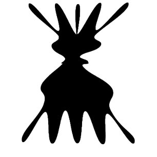 Camiseta Minimalista Abstrata de Gato Preto Alien 