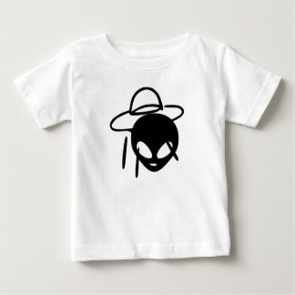 Camiseta Minimalista Alienígena Preto