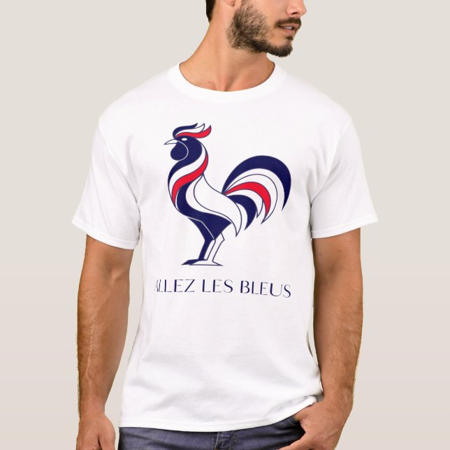 camiseta minimalista allez les bleus (Frente)