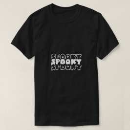 Camiseta Minimalista Assustador – Arte Tipográfica de Hallo