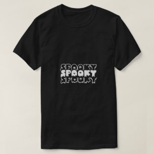 Camiseta Minimalista Assustador – Arte Tipográfica de Hallo
