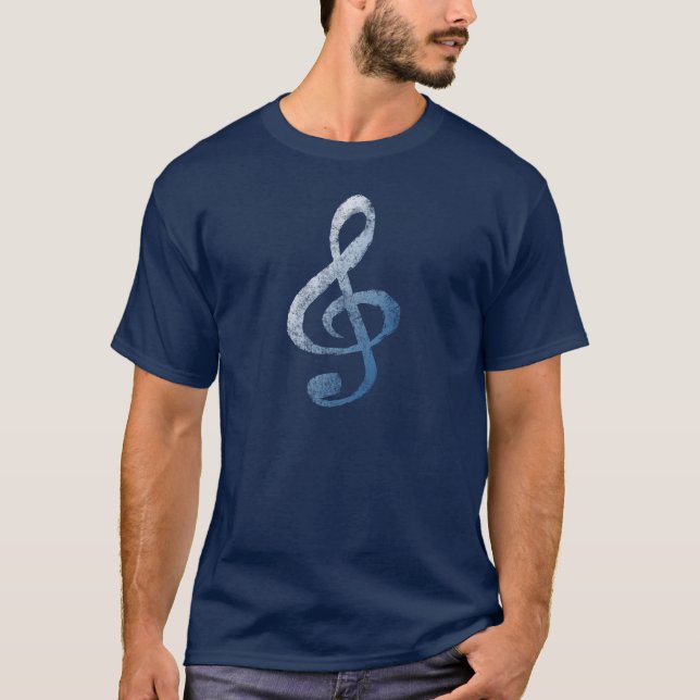 Camiseta Minimalista comClave de Sol G (Frente)