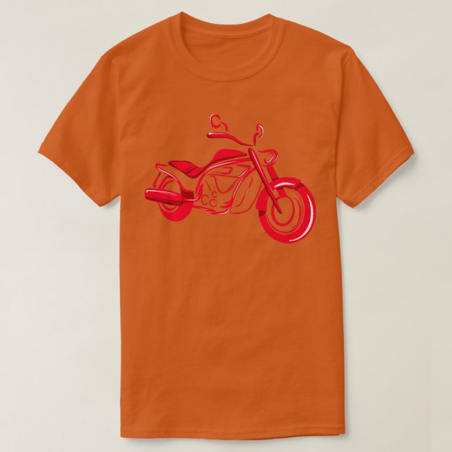 Camiseta Minimalista da moto (Frente do Design)