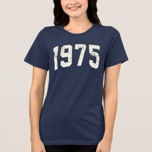 Camiseta minimalista de 1975 50º presente de ani