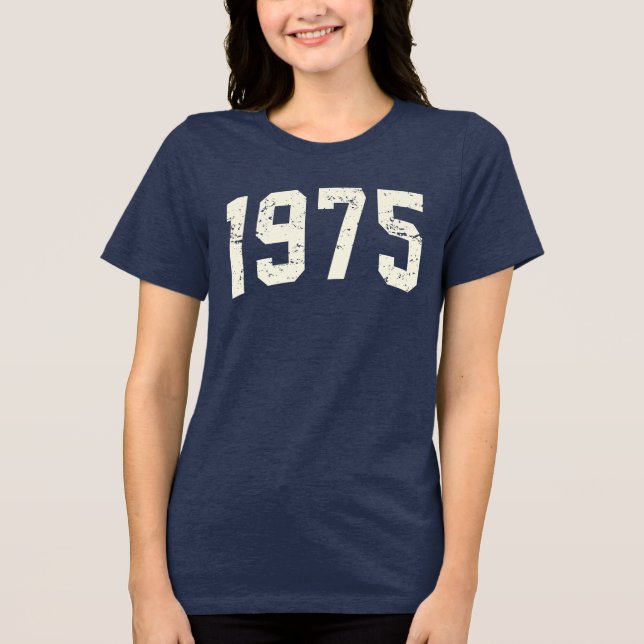 Camiseta minimalista de 1975 | 50º presente de ani (Frente)