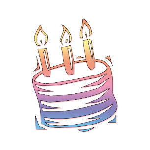 Camiseta Minimalista de Bolo de Aniversário   Arte