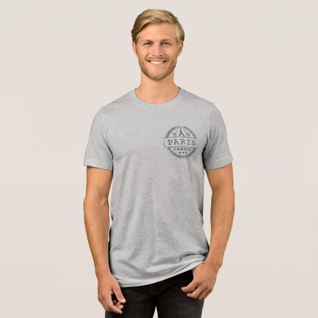 Camiseta Minimalista de Design da França (Frente Completa)