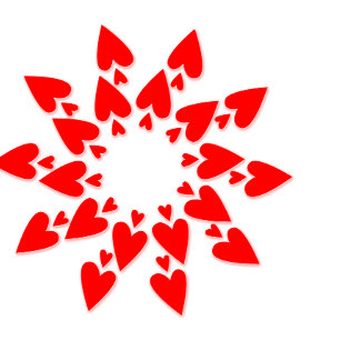 Camiseta Minimalista de Estrelas Coração do Dia do