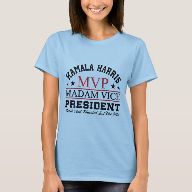 Camiseta Minimalista de Kamala Harris MVP 2024 (Frente)