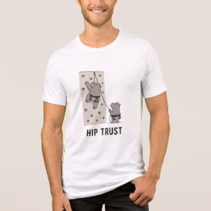 Camiseta Minimalista de Pun do Ginásio de Hipopóta