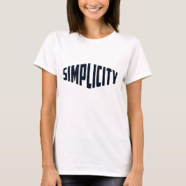 Camiseta Minimalista de Simplicidade