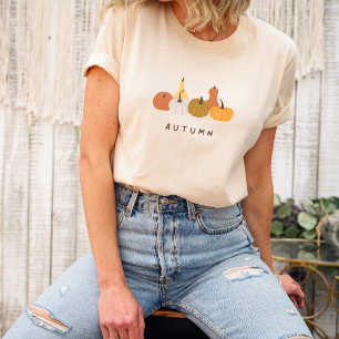 Camiseta Minimalista do Autumn Pumpkins