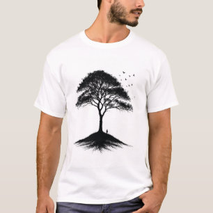 Camiseta Minimalista e Camiseta de Aves  
