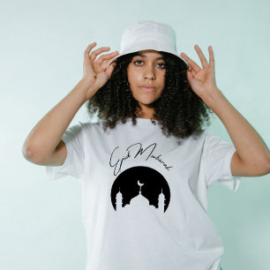 Camiseta Minimalista Eid Mubarak Modern
